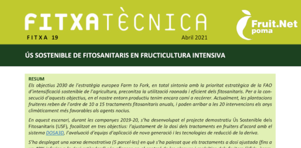 FT nº01: Control de Ceroplastes sinensis en cítrics amb fitofortificants i productes fitosanitaris autoritzats